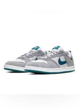 Nike SB Alleyoop Gray Teal White Skate Shoes Youth 4.5Y Women’s 6 NIB